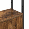 Kirjahylly 6 tasoa 40 x 24 x 161 cm Tekninen puu Savupähkinä