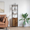 Kirjahylly 6 tasoa 40 x 24 x 161 cm Tekninen puu Vanha Puu
