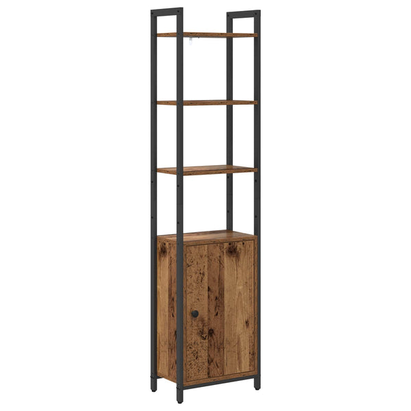 Kirjahylly 6 tasoa 40 x 24 x 161 cm Tekninen puu Vanha Puu
