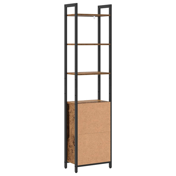 Kirjahylly 6 tasoa 40 x 24 x 161 cm Tekninen puu Vanha Puu