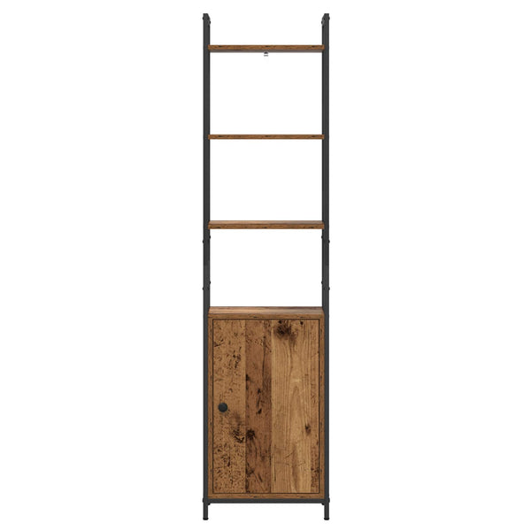 Kirjahylly 6 tasoa 40 x 24 x 161 cm Tekninen puu Vanha Puu