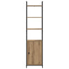 Kirjahylly 6 tasoa 40 x 24 x 161 cm Tekninen puu Artisan tammi