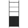 Kirjahylly 6 tasoa 60 x 24 x 161 cm Tekninen puu Musta tammi.