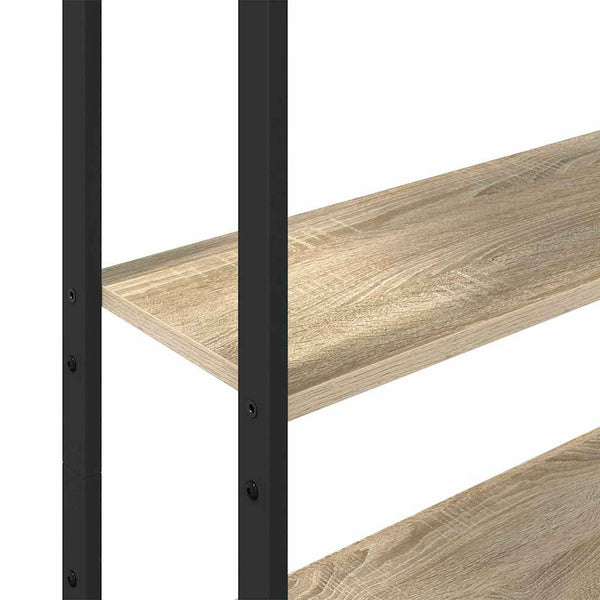Kirjahylly 6 tasoa 60 x 24 x 161 cm Tekninen puu Sonoman tammi