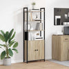 Kirjahylly 6 tasoa 60 x 24 x 161 cm Tekninen puu Sonoman tammi