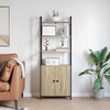Kirjahylly 6 tasoa 60 x 24 x 161 cm Tekninen puu Sonoman tammi
