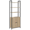Kirjahylly 6 tasoa 60 x 24 x 161 cm Tekninen puu Sonoman tammi