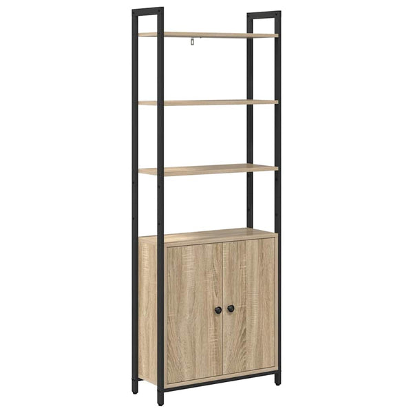 Kirjahylly 6 tasoa 60 x 24 x 161 cm Tekninen puu Sonoman tammi