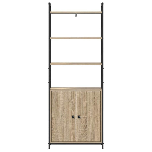 Kirjahylly 6 tasoa 60 x 24 x 161 cm Tekninen puu Sonoman tammi