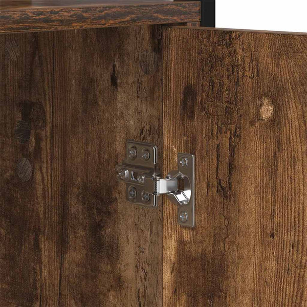 Kirjahylly 6 tasoa 60 x 24 x 161 cm Tekninen puu Savupähkinä