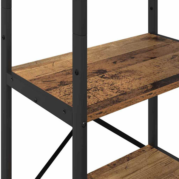 Kirjahylly 5 tasoa 56 x 34 x 171 cm Tekninen puu Vanha Puu