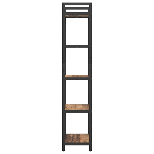 Kirjahylly 5 tasoa 56 x 34 x 171 cm Tekninen puu Vanha Puu