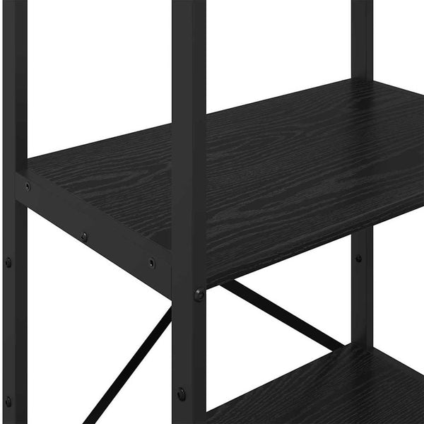 Kirjahylly 4 tasoa 56 x 34 x 133,5 cm Tekninen puu Musta tammi.