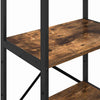 Kirjahylly 4 tasoa 56 x 34 x 133,5 cm Tekninen puu Savupähkinä