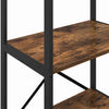 Kirjahylly 3 tasoa 56 x 34 x 96 cm Tekninen puu Savupähkinä