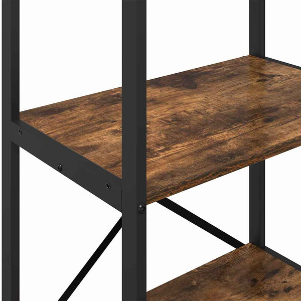 Kirjahylly 3 tasoa 56 x 34 x 96 cm Tekninen puu Savupähkinä