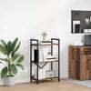 Kirjahylly 3 tasoa 56 x 34 x 96 cm Tekninen puu Vanha Puu