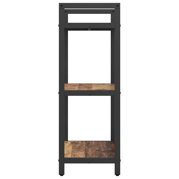 Kirjahylly 3 tasoa 56 x 34 x 96 cm Tekninen puu Vanha Puu