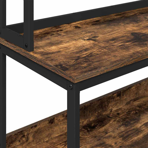 Keittiöhylly 5 tasoa 60 x 40 x 168 cm Tekninen puu Savupähkinä