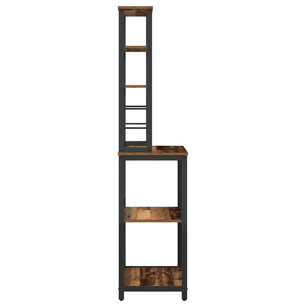 Keittiöhylly 5 tasoa 60 x 40 x 168 cm Tekninen puu Vanha Puu