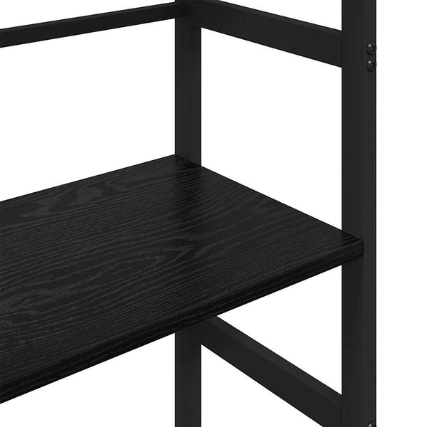 Kirjahylly 3 tasoa 40 x 29,5 x 115 cm Tekninen puu Musta tammi.