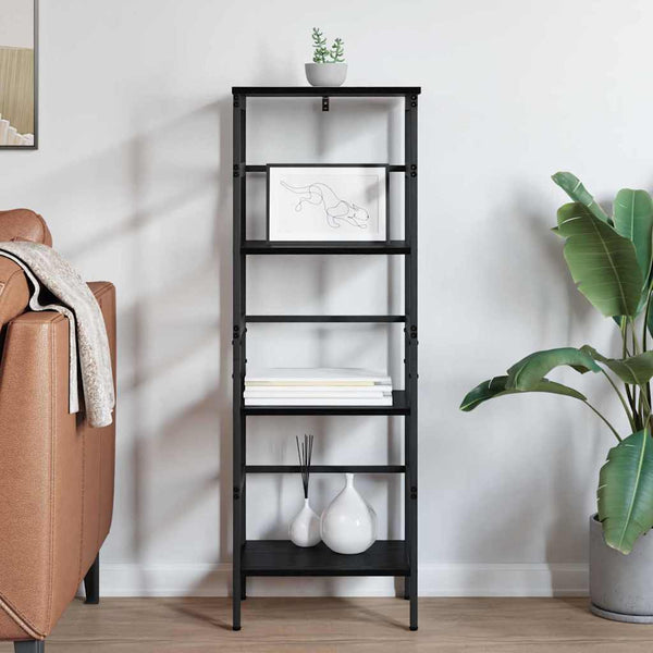 Kirjahylly 3 tasoa 40 x 29,5 x 115 cm Tekninen puu Musta tammi.
