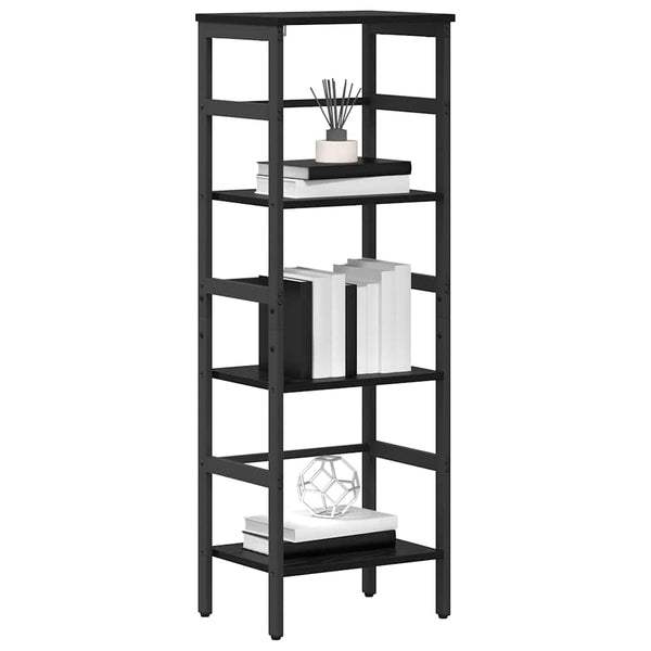 Kirjahylly 3 tasoa 40 x 29,5 x 115 cm Tekninen puu Musta tammi.