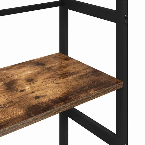 Kirjahylly 4 tasoa 40 x 29,5 x 149 cm Tekninen puu Savupähkinä