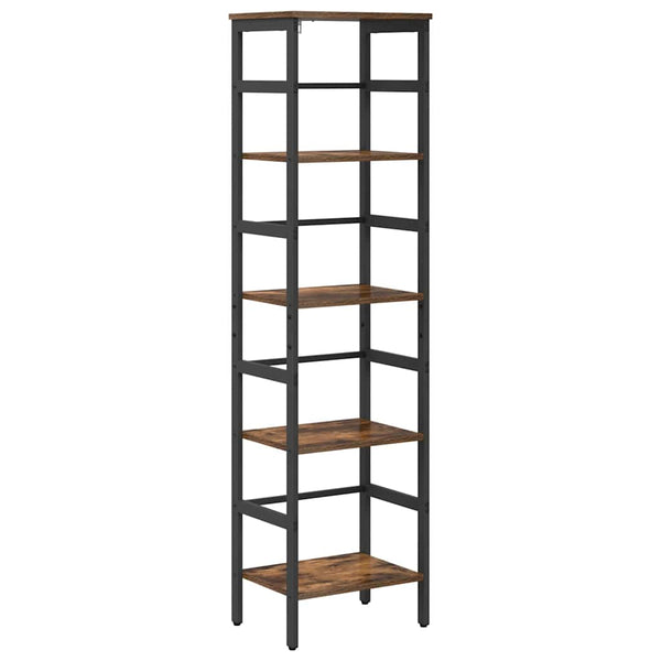 Kirjahylly 4 tasoa 40 x 29,5 x 149 cm Tekninen puu Savupähkinä