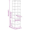Kirjahylly 4 tasoa 40 x 29,5 x 149 cm Tekninen puu Vanha Puu