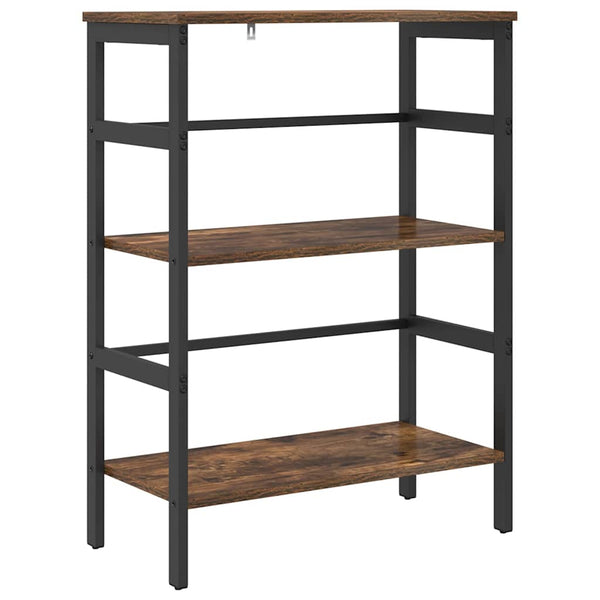 Kirjahylly 2 tasoa 60 x 29,5 x 81 cm Tekninen puu Savupähkinä