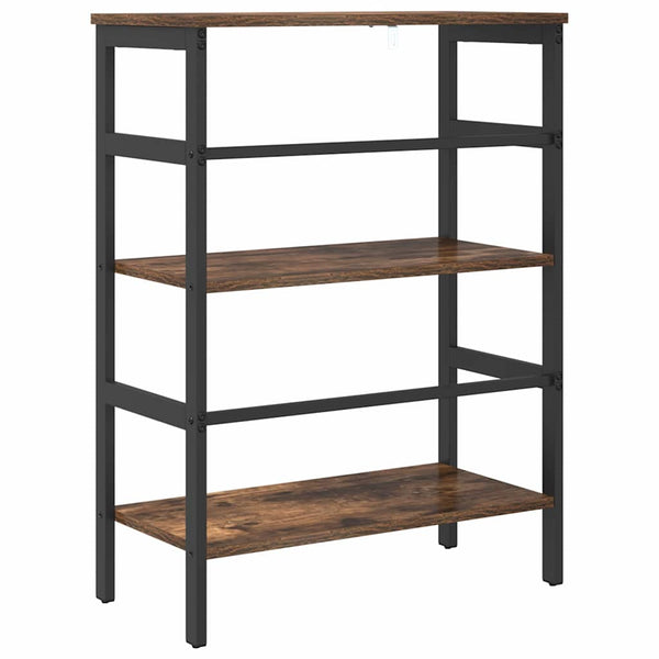 Kirjahylly 2 tasoa 60 x 29,5 x 81 cm Tekninen puu Savupähkinä