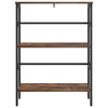 Kirjahylly 2 tasoa 60 x 29,5 x 81 cm Tekninen puu Savupähkinä