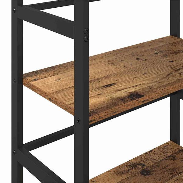 Kirjahylly 2 tasoa 60 x 29,5 x 81 cm Tekninen puu Vanha Puu