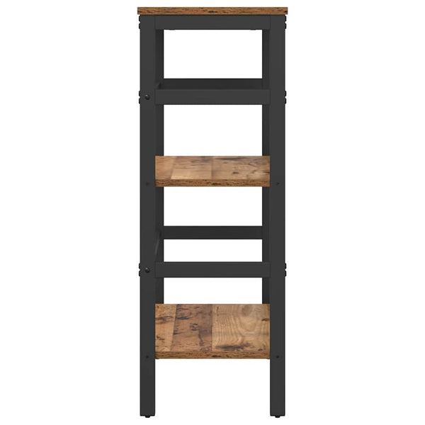 Kirjahylly 2 tasoa 60 x 29,5 x 81 cm Tekninen puu Vanha Puu
