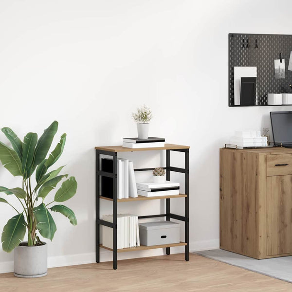 Kirjahylly 2 tasoa 60 x 29,5 x 81 cm Tekninen puu Artisan tammi