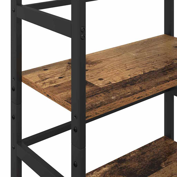Kirjahylly 4 tasoa 60 x 29,5 x 149 cm Tekninen puu Vanha Puu