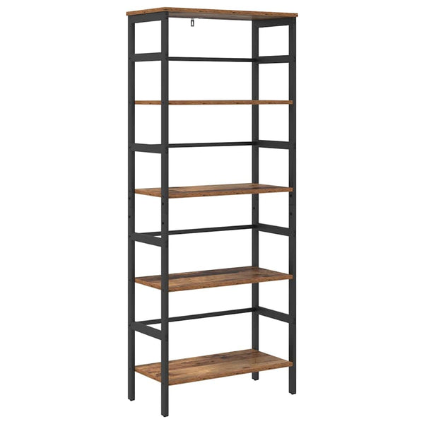 Kirjahylly 4 tasoa 60 x 29,5 x 149 cm Tekninen puu Vanha Puu