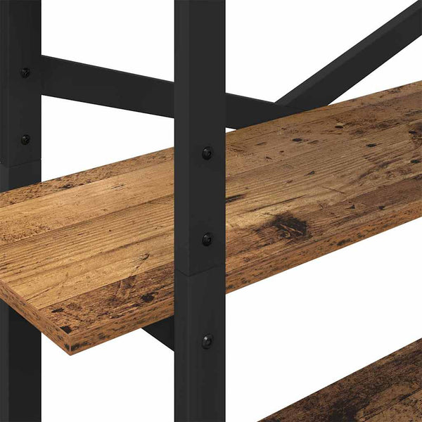 Kirjahylly 5 tasoa 100 x 33,5 x 178 cm Tekninen puu Vanha Puu
