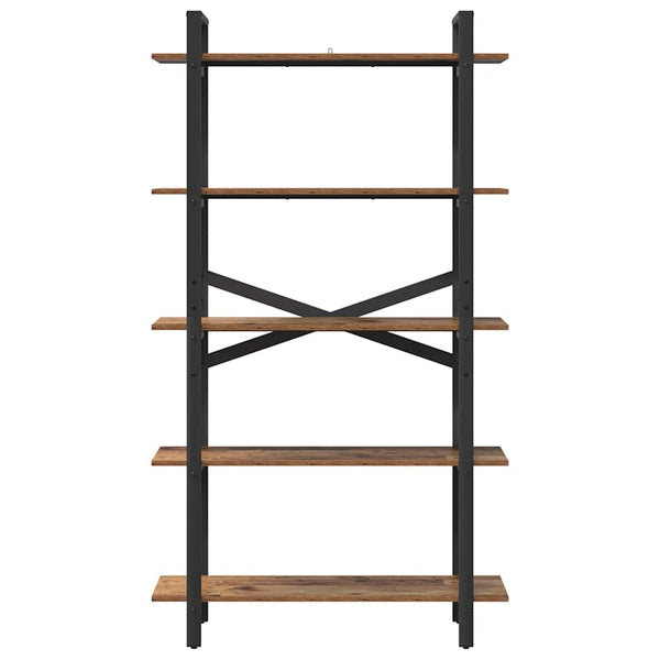 Kirjahylly 5 tasoa 100 x 33,5 x 178 cm Tekninen puu Vanha Puu