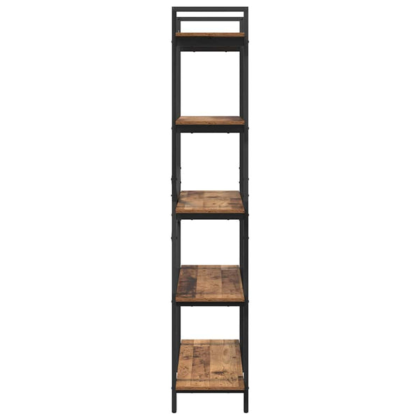 Kirjahylly 5 tasoa 100 x 33,5 x 178 cm Tekninen puu Vanha Puu