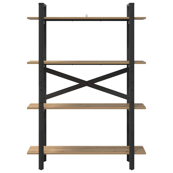 Kirjahylly 4 tasoa 100 x 33,5 x 140 cm Tekninen puu