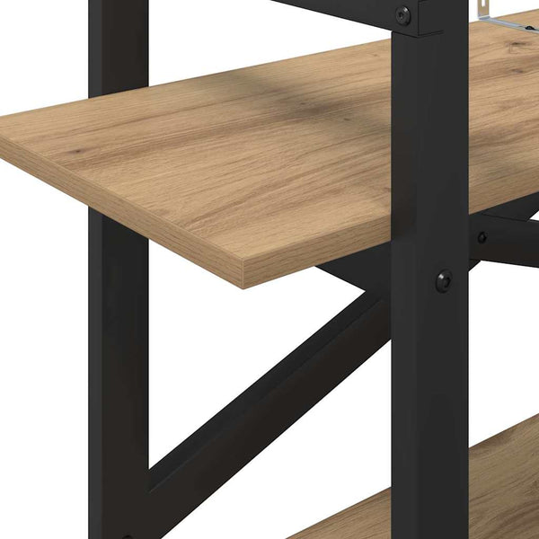 Kirjahylly 2 tasoa 100 x 33,5 x 64 cm Tekninen puu