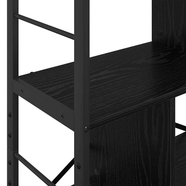 Kirjahylly 9 tasoa 75 x 30 x 156 cm Tekninen puu Musta tammi.
