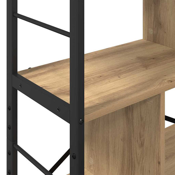Kirjahylly 9 tasoa 75 x 30 x 156 cm Tekninen puu Artisan tammi