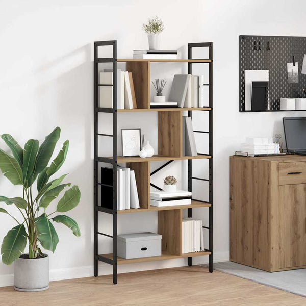 Kirjahylly 9 tasoa 75 x 30 x 156 cm Tekninen puu Artisan tammi