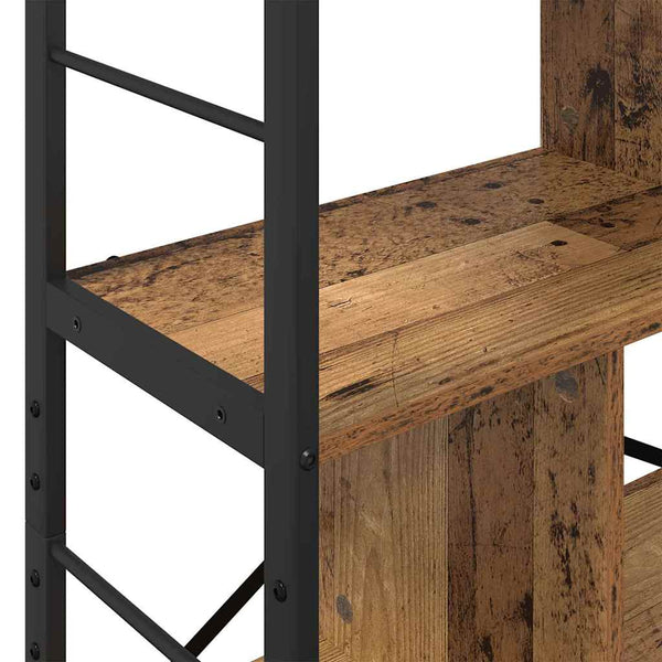 Kirjahylly 7 tasoa 75 x 30 x 123,5 cm Tekninen puu Vanha Puu