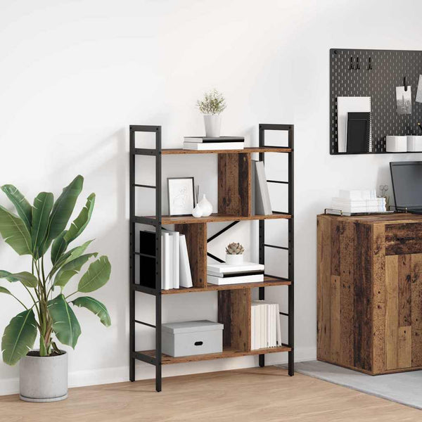 Kirjahylly 7 tasoa 75 x 30 x 123,5 cm Tekninen puu Vanha Puu