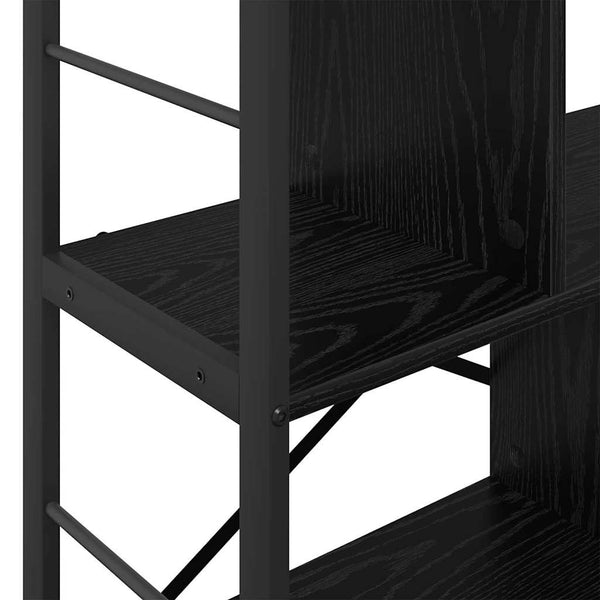 Kirjahylly 5 tasoa 75 x 30 x 91 cm Tekninen puu Musta tammi.