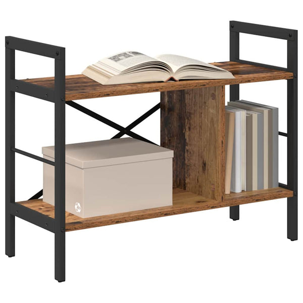 Kirjahylly 3 tasoa 75 x 30 x 58,5 cm Tekninen puu Vanha Puu